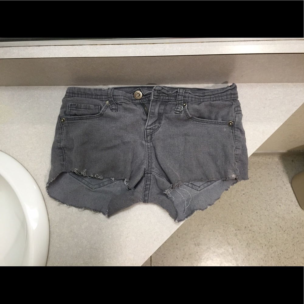 Grey homemade shorts