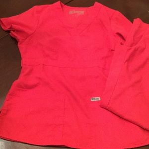 Greys anatomy scrubs. Small top and bottom