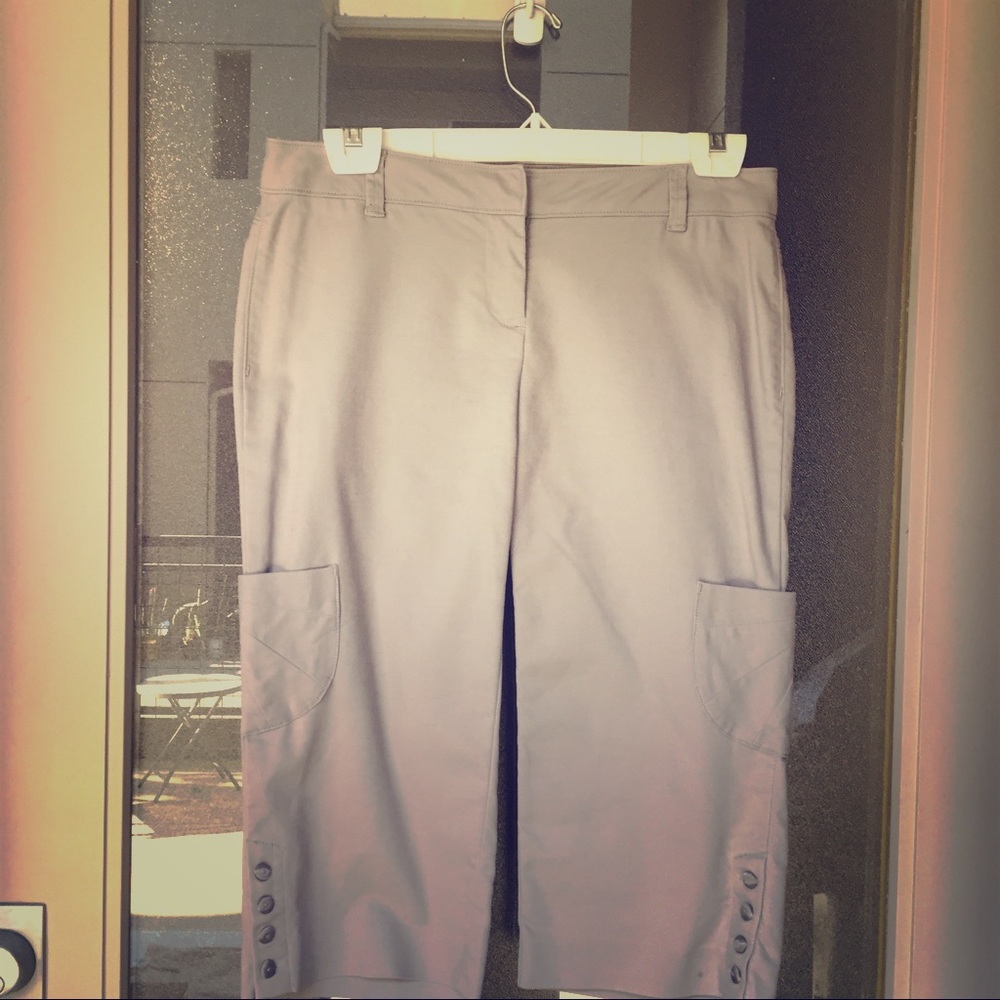 Gray Capri Pants