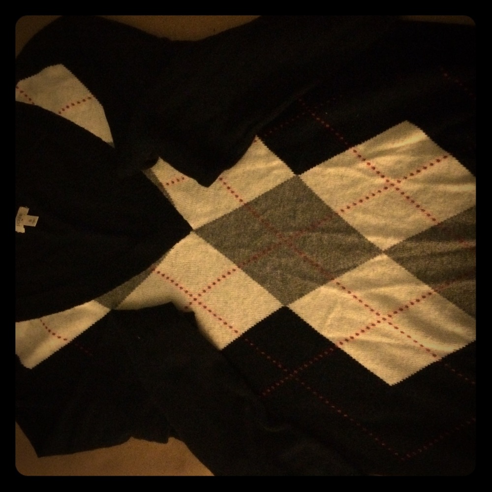Jcrew argyle sweater, size small