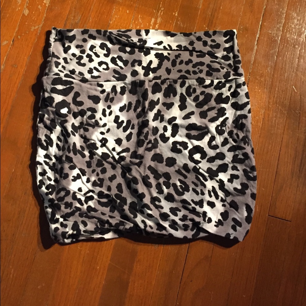Cheetah print skirt