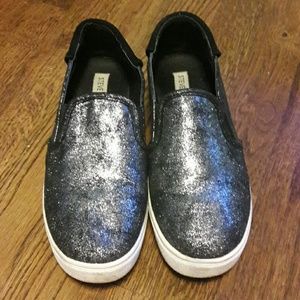 Black slip on shoes