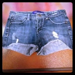 Miley Cyrus Blue Jean Short Shorts