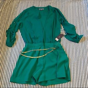 Jennifer Lopez Crepe Romper