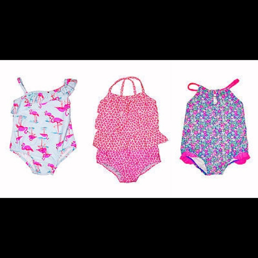 Carters 12-18 Months Girls Lot of 3 Swimwear