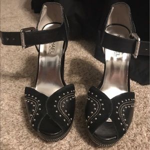 Michael Kors leather ultra high shoes