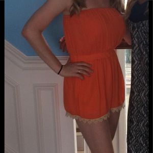 Orange romper