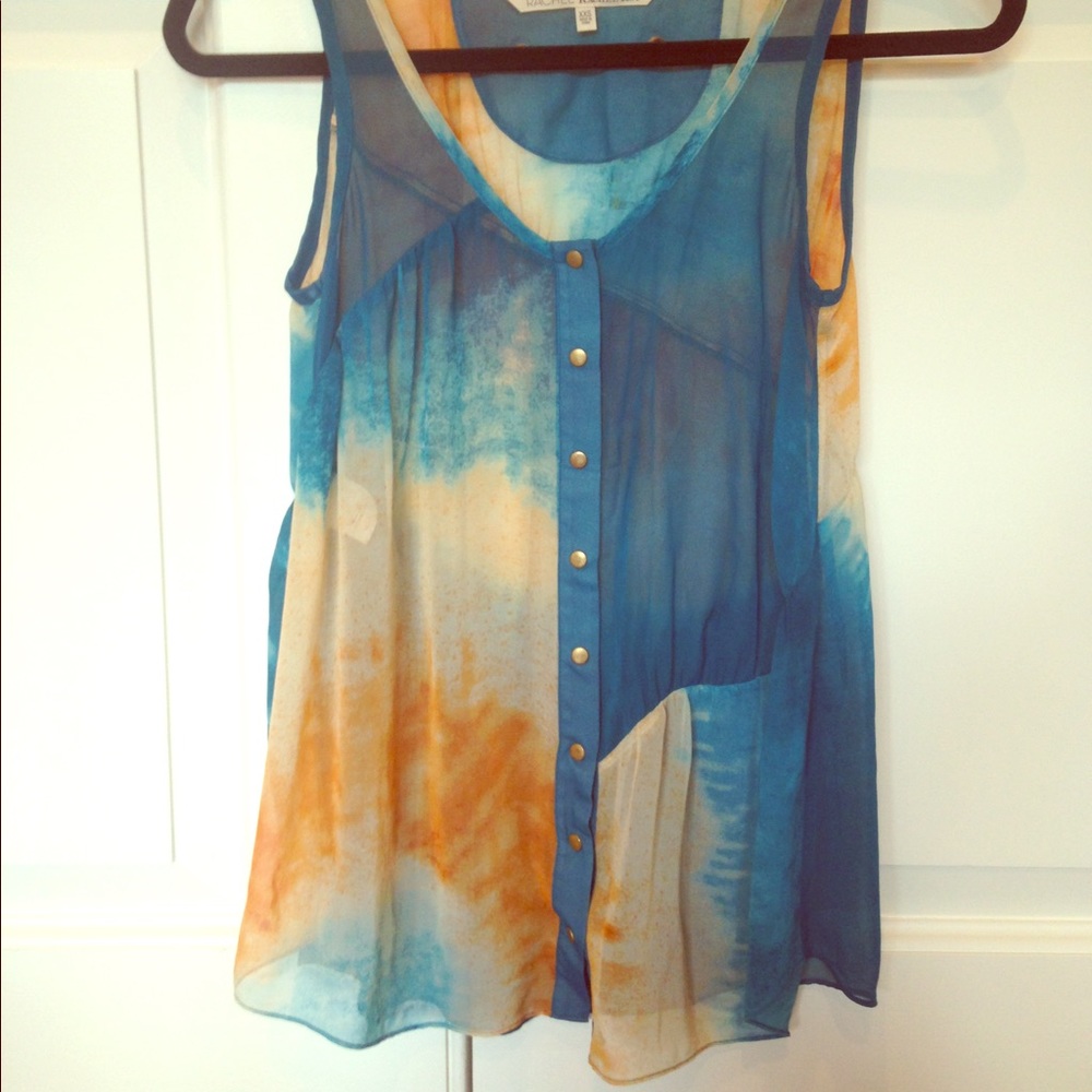 RACHEL ROY CHIFFON COLORFUL TANK TOP