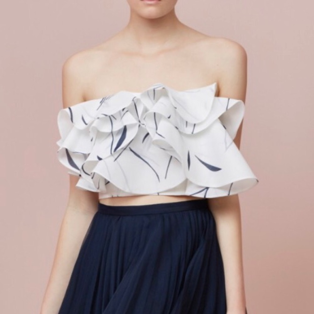 Ruffled crop top