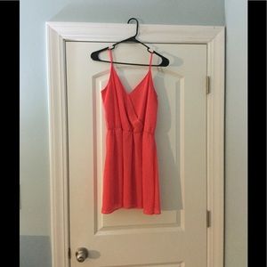 Coral loose fitting dress