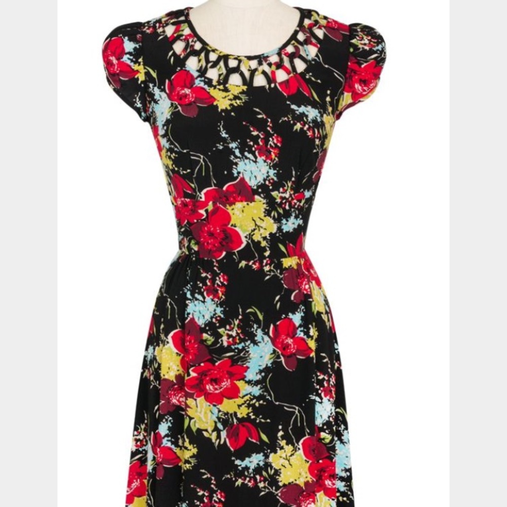 ISO Trashy Diva "Lupe" floral dress Forget Me Not