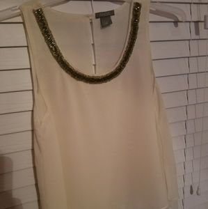 Beautiful scooped neck beautifully beaded