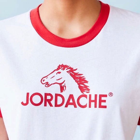 Classic Jordache Horse Logo Ringer Tee