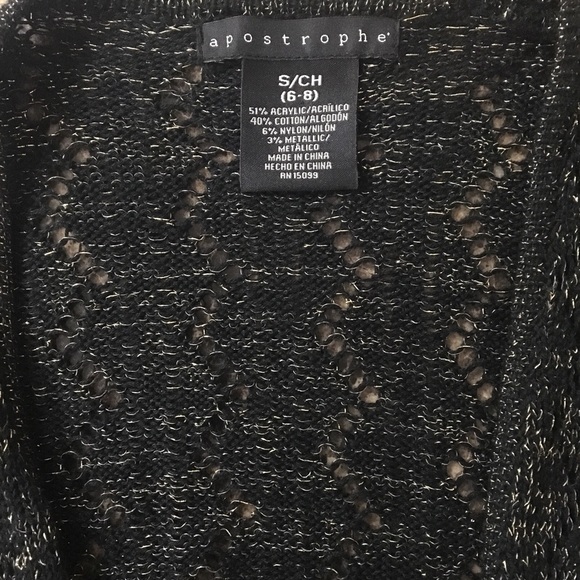 Ap0str0Phe g0ld dArk gRey gLisTeniNg sHeEr sHrUg - Picture 3 of 4