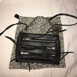 Rebecca Minkoff 5 Zip Black Silver