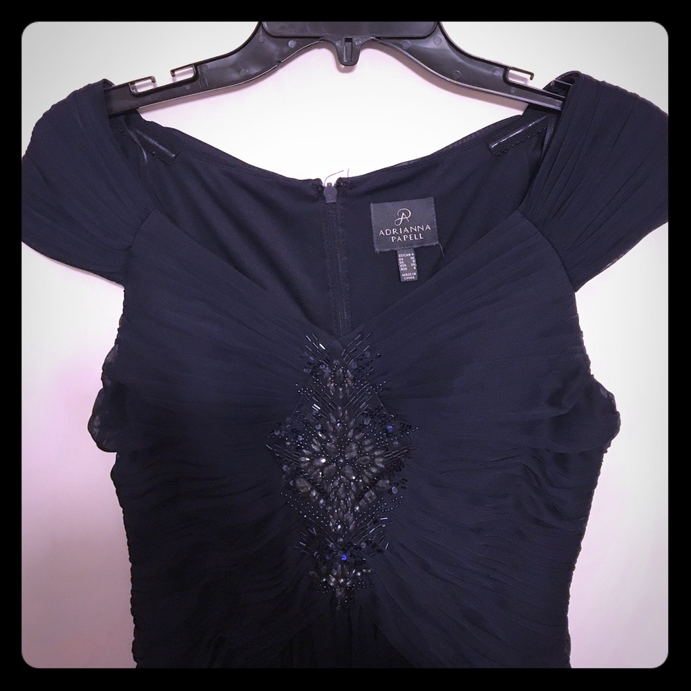 SALE: Adrianna Papell Gown  (deep blue/navy)