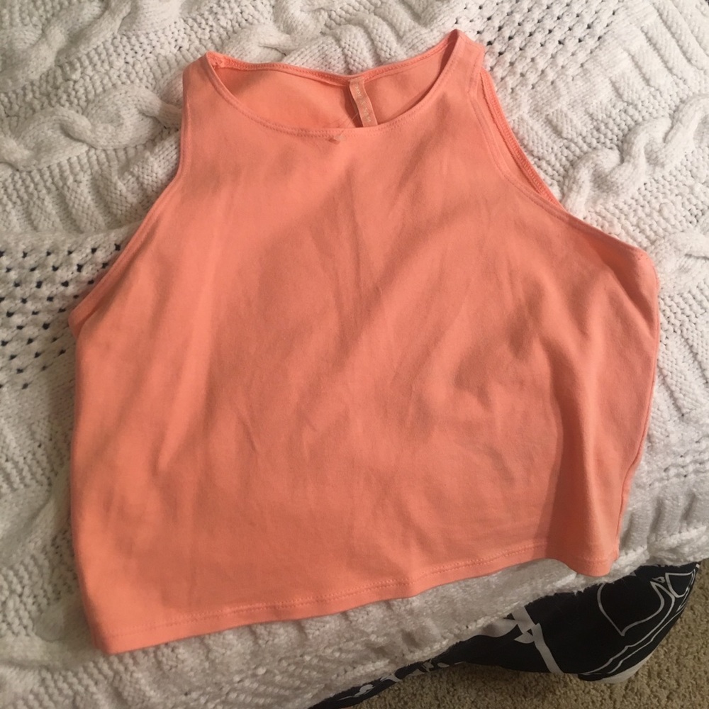 LF Coral crop top