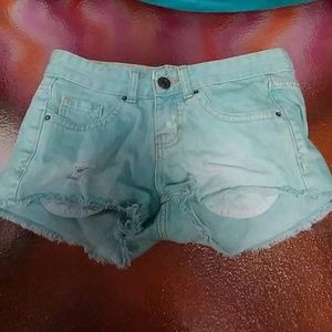 Teal Short Shorts
