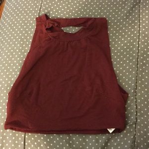 Maroon Tobi crop top