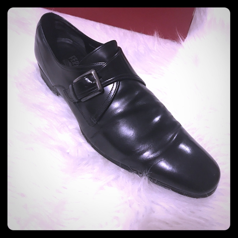 Authentic Ferragamo dress shoes Size 10 1/2D. $295