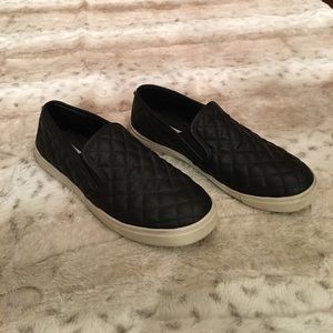 Steve Madden quilted slip on shoes!