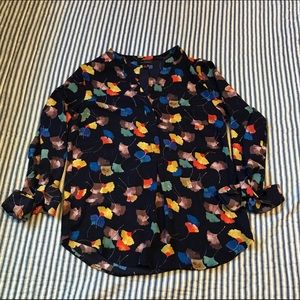 The Limited Logan Blouse Ginko Blue