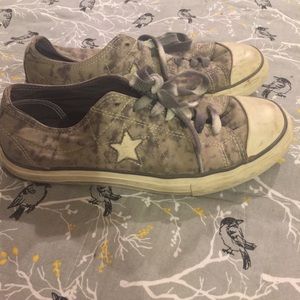 Converse one star marbled blue/grey