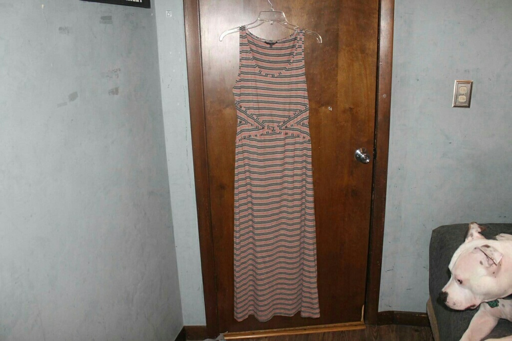 Matty M Medium Striped Maxi Dress