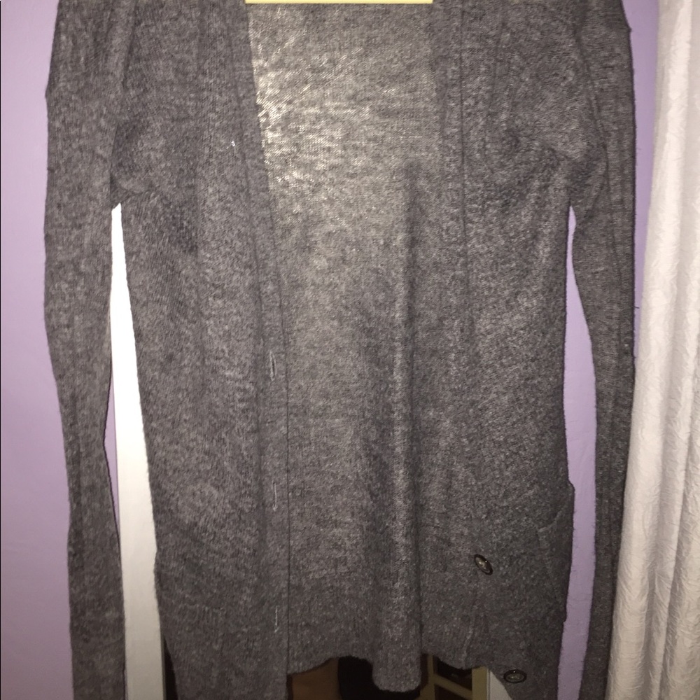 grey light cardigan