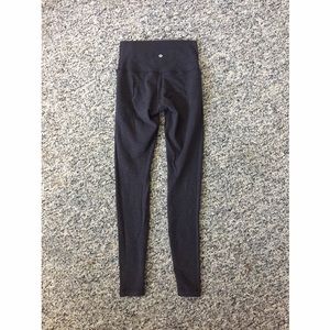 Navy Cotton Lululemon Leggings (Size 4)