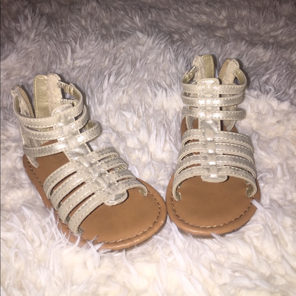 Gold Toddler Cherokee gladiator sandals