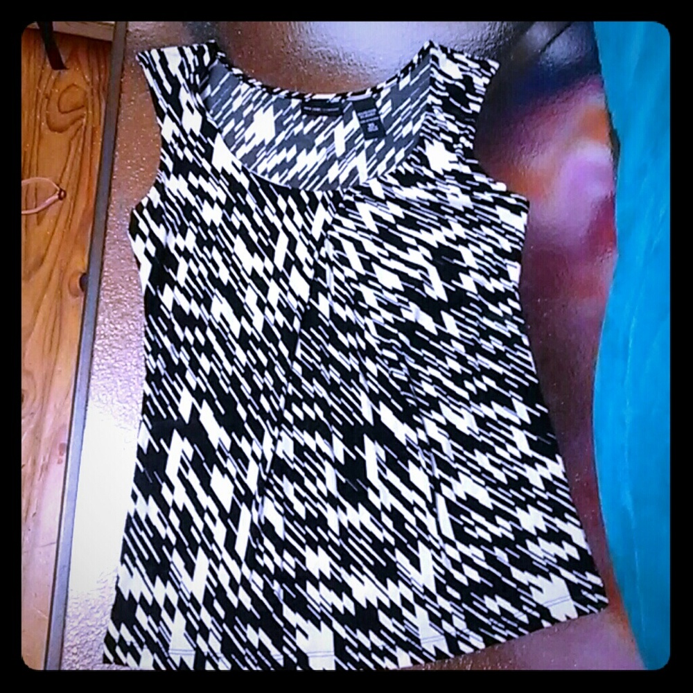 Black and White New York and Company Shirt