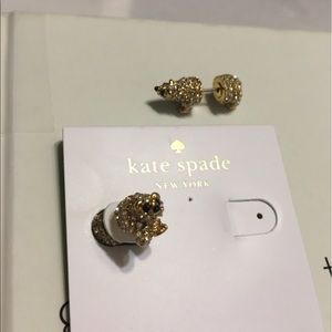 Kate spade polar bear earrings