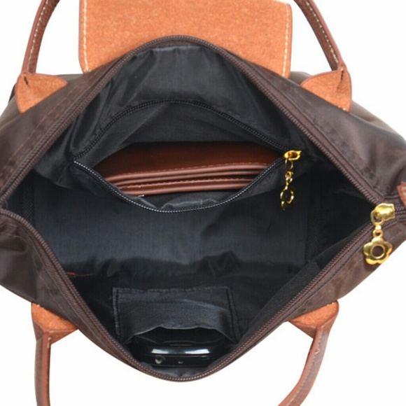 Nylon Tote Bag Coffee - Picture 3 of 3