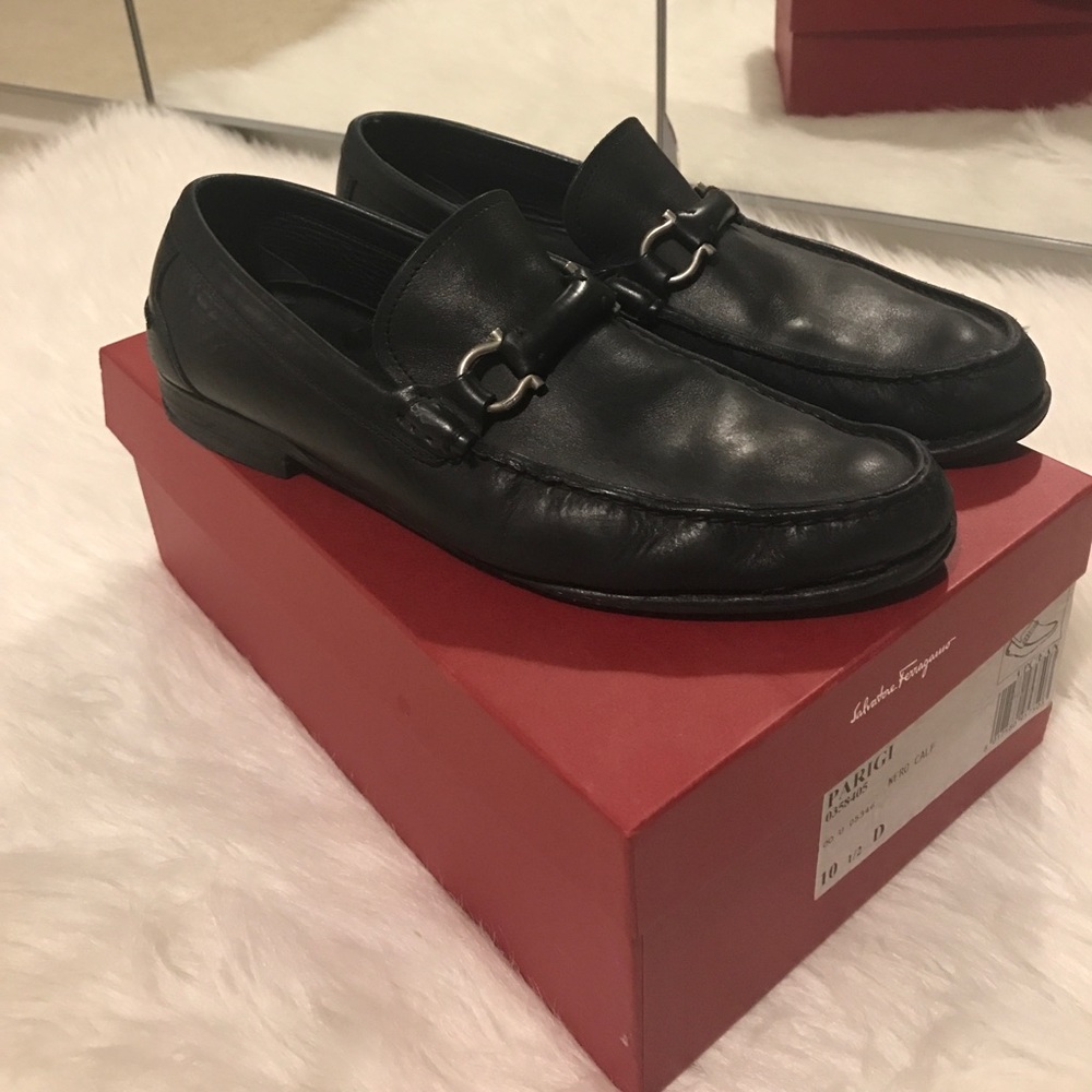 Authentic Ferragamo men's shoes. Size 10.5 D. $295