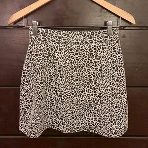Leopard print skirt