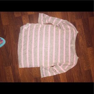 Forever 21 pink and gold sweater top
