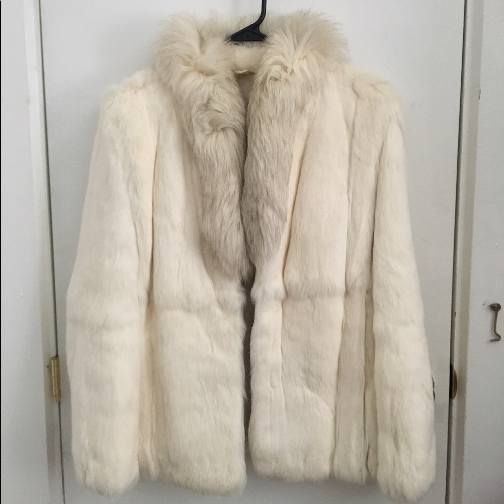 Vintage Authentic White Fur Coat