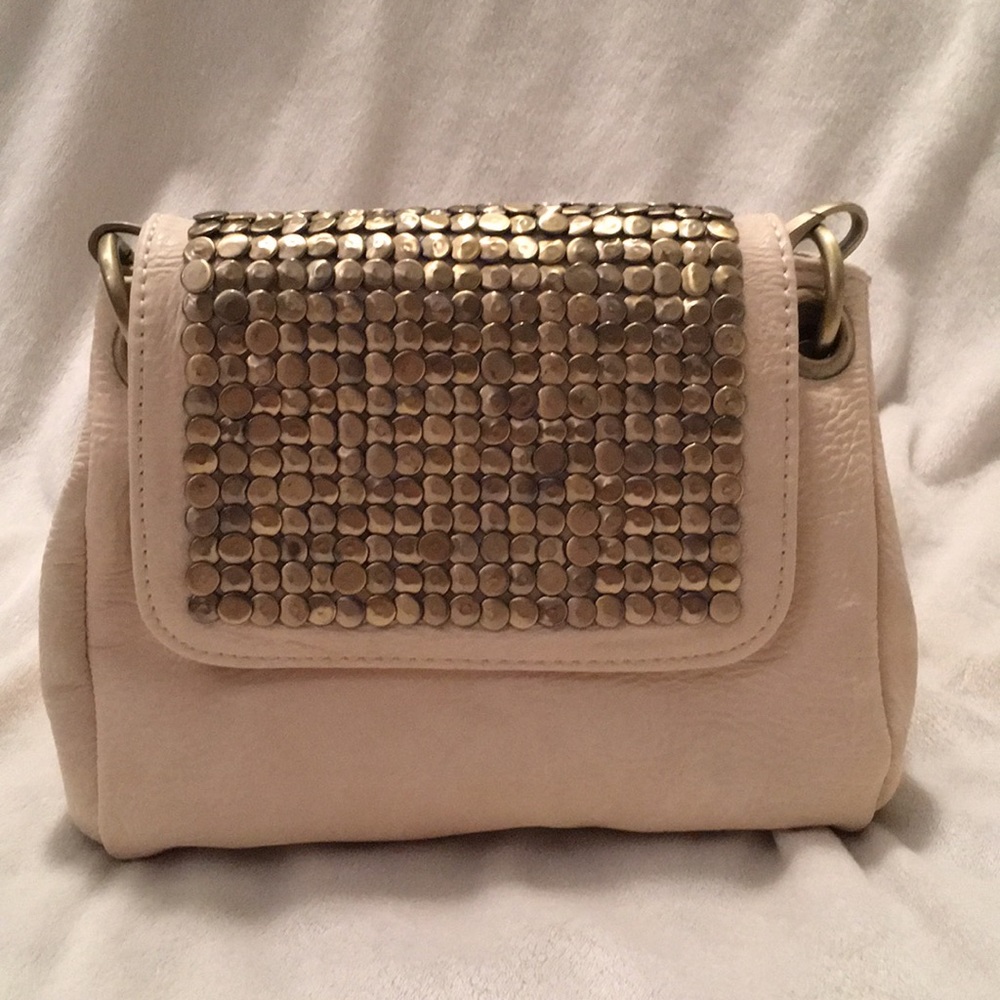 NWOT Cream and Gold Crossbody/Clutch