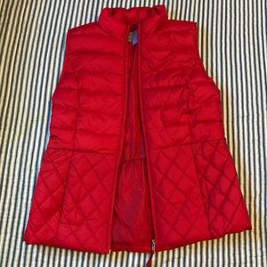 Red Quilted Puffer Vest