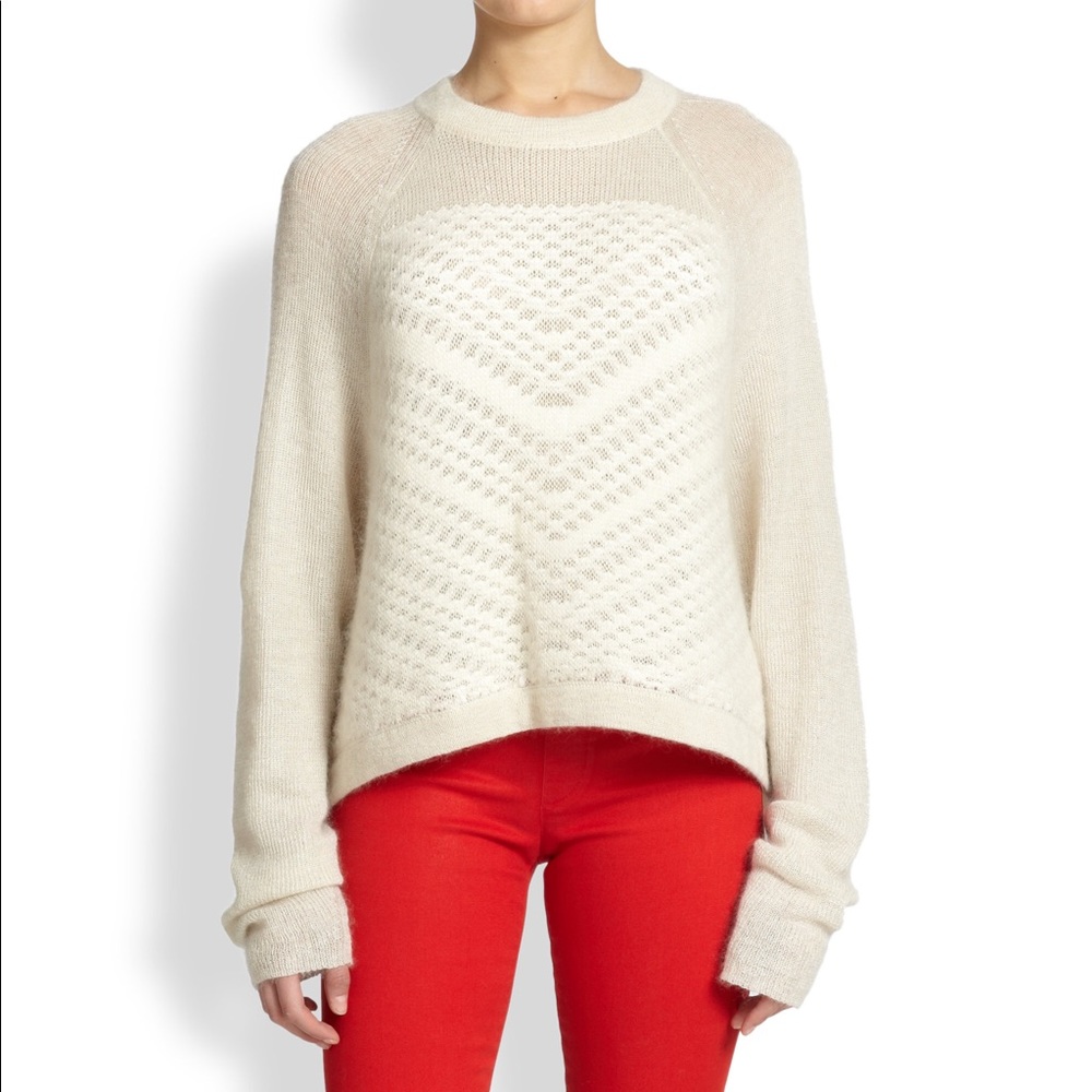 Helmet Lang P Silk Mohair Sweater SO SOFT