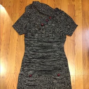 Black and Grey sweater dress