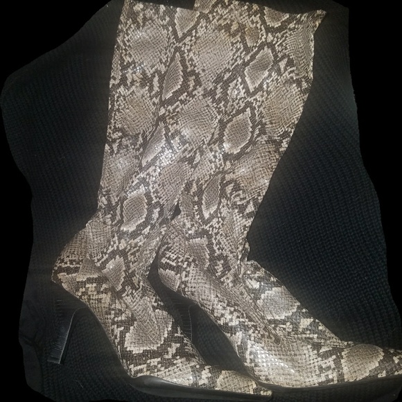 franco sarto snakeskin boots