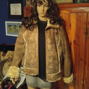 Wilson's Leather Distressed Bomber Jacket