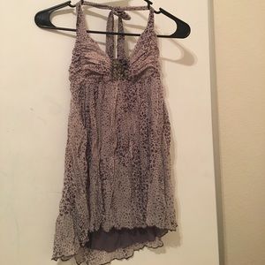 Purple floral top by Hazel