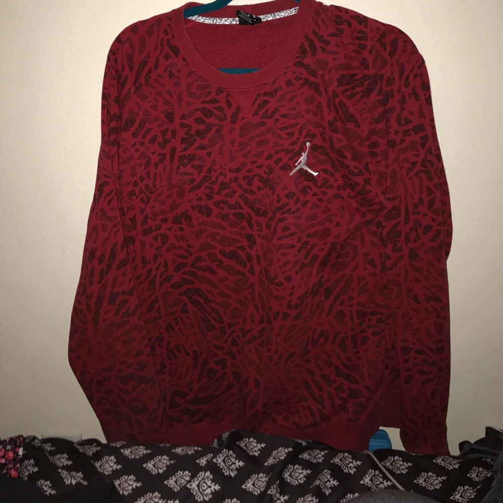 Jordan's sweatshirt