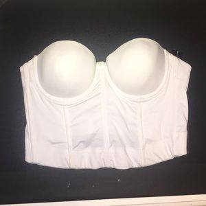 Bridal bustier corset
