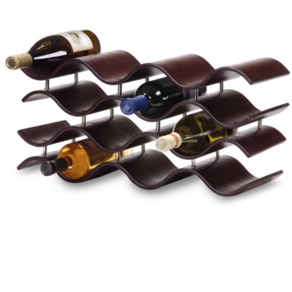 Espresso 12 bottle wine rack! Offers accepted