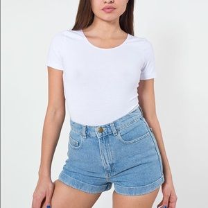 HIGH WAISTED AMERICAN APPAREL JEAN SHORTS