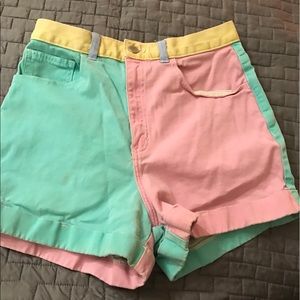 AMERICAN APPAREL HIGH WAISTED SHORTS